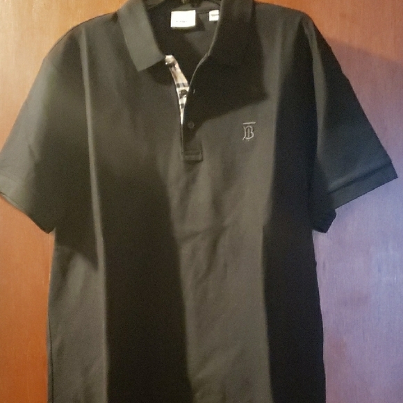 Burberry Black Polo Shirt Mens Size 2X